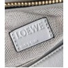 Loewe Puzzle Hobo Bag In White Nappa Calfskin