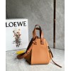 Loewe Compact Hammock Bag in Light Caramel Grained Calfskin