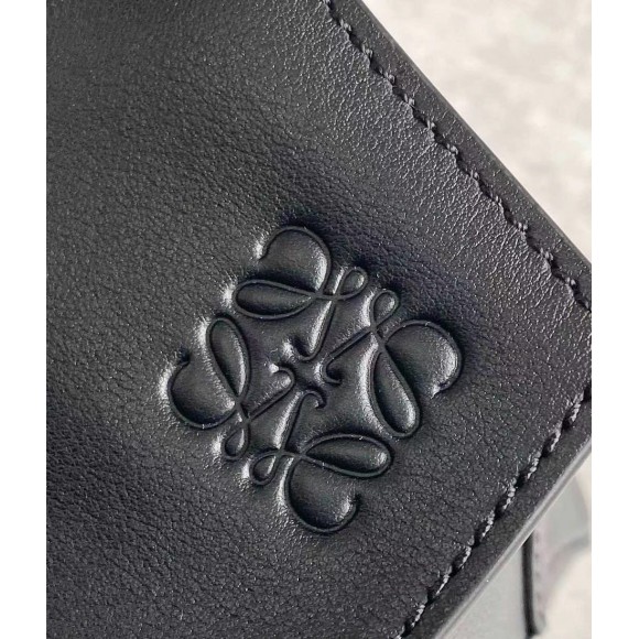 Loewe Puzzle Hobo Bag In Black Nappa Calfskin Loewe Puzzle Hobo Bag In Black Nappa Calfskin