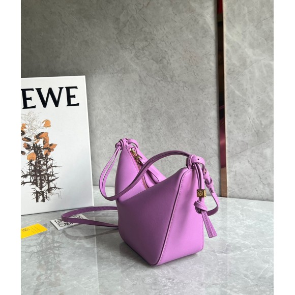 Loewe Mini Hammock Hobo Bag in Rockrose Calfskin Loewe Mini Hammock Hobo Bag in Rockrose Calfskin