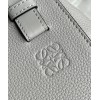 Loewe Compact Hammock Bag in Pearl Grey Grained Calfskin