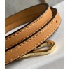 Loewe Hammock Nugget Bag In Brown Calfskin