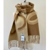 Loewe Scarf in Camel Wool and Cashmere