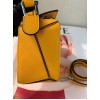 Loewe Puzzle Mini Bag In Yellow Calfskin