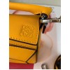 Loewe Puzzle Mini Bag In Yellow Calfskin