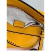 Loewe Puzzle Mini Bag In Yellow Calfskin