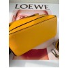 Loewe Puzzle Mini Bag In Yellow Calfskin