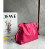 Loewe Flamenco Clutch Bag In Ruby Red Leather