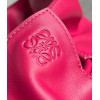 Loewe Flamenco Clutch Bag In Ruby Red Leather