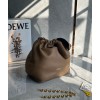 Loewe Medium Squeeze Bag in Brown Nappa Lambskin