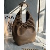 Loewe Medium Squeeze Bag in Brown Nappa Lambskin