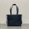 Loewe Cushion Small Tote In Black Anagram Jacquard