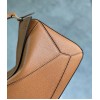 Loewe Puzzle Small Bag In Brown Grained Calfskin