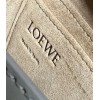 Loewe Gate Dual Mini Bag In Grey Calfskin