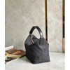 Loewe Cubi Medium Bag in Black Anagram Jacquard