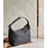 Loewe Cubi Medium Bag in Black Anagram Jacquard