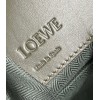Loewe Compact Hammock Bag in Khaki Green Satin Calfskin
