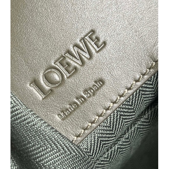 Loewe Compact Hammock Bag in Khaki Green Satin Calfskin Loewe Compact Hammock Bag in Khaki Green Satin Calfskin