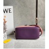 Loewe Puzzle Small Bag In Multicolour Purple Calfskin