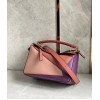 Loewe Puzzle Small Bag In Multicolour Purple Calfskin