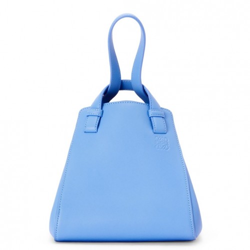 Loewe Hammock Nugget Bag In Celestine Blue Calfskin