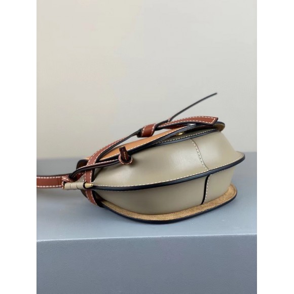 Loewe Gate Dual Mini Bag In Amber/Grey Calfskin Loewe Gate Dual Mini Bag In Amber/Grey Calfskin