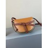 Loewe Gate Dual Mini Bag In Amber/Grey Calfskin