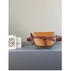 Loewe Gate Dual Mini Bag In Amber/Grey Calfskin
