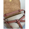 Loewe Gate Dual Mini Bag In Amber/Grey Calfskin