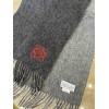 Loewe Window Scarf in Black/Grey Wool and Cashmere