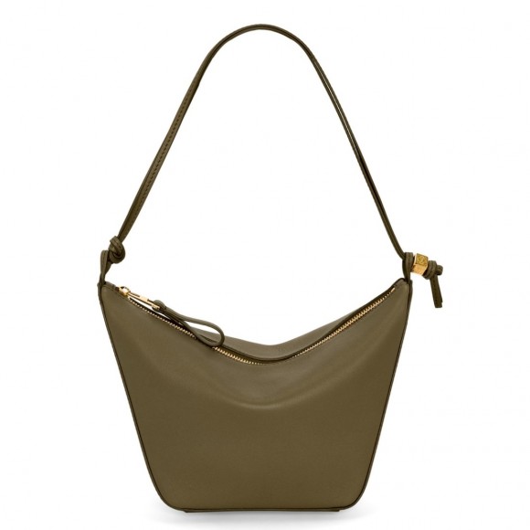 Loewe Mini Hammock Hobo Bag in Dark Green Calfskin Loewe Mini Hammock Hobo Bag in Dark Green Calfskin