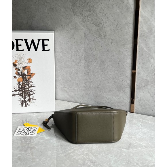 Loewe Mini Hammock Hobo Bag in Dark Green Calfskin Loewe Mini Hammock Hobo Bag in Dark Green Calfskin