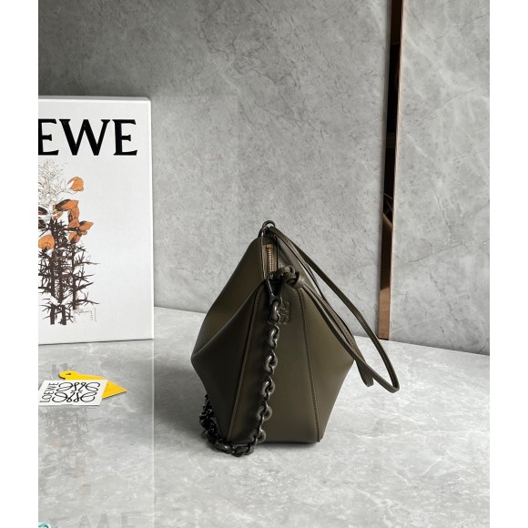 Loewe Mini Hammock Hobo Bag in Dark Green Calfskin Loewe Mini Hammock Hobo Bag in Dark Green Calfskin