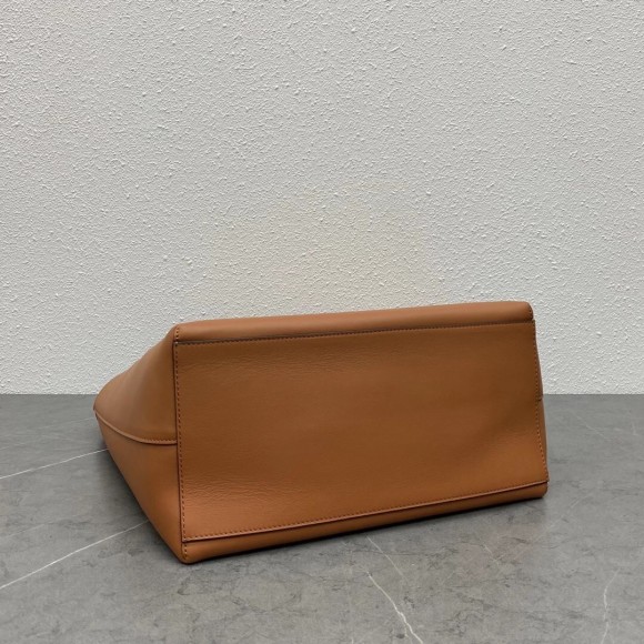 Loewe Anagram Medium Tote Bag In Brown Calfskin Loewe Anagram Medium Tote Bag In Brown Calfskin