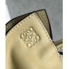 Loewe Flamenco Clutch Bag In Clay Green Calfskin