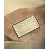 Loewe Flamenco Clutch Bag In Clay Green Calfskin