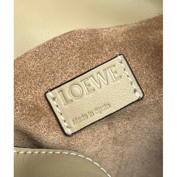 Loewe Flamenco Clutch Bag In Clay Green Calfskin Loewe Flamenco Clutch Bag In Clay Green Calfskin
