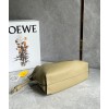 Loewe Flamenco Clutch Bag In Clay Green Calfskin