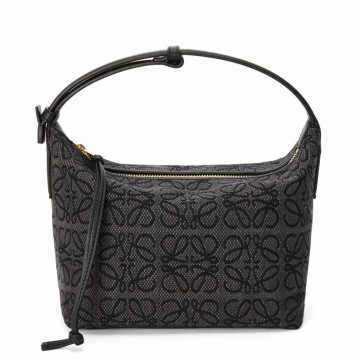 Loewe Cubi Small Bag In Black Anagram Jacquard Loewe Cubi Small Bag In Black Anagram Jacquard