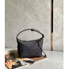 Loewe Cubi Small Bag In Black Anagram Jacquard