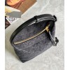 Loewe Cubi Small Bag In Black Anagram Jacquard