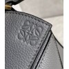 Loewe Puzzle Mini Bag In Asphalt Grey Grained Calfskin