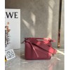 Loewe Puzzle Mini Bag In Plumrose Satin Calfskin