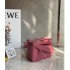 Loewe Puzzle Mini Bag In Plumrose Satin Calfskin