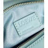 Loewe Puzzle Small Bag In Aquamarine Satin Calfskin