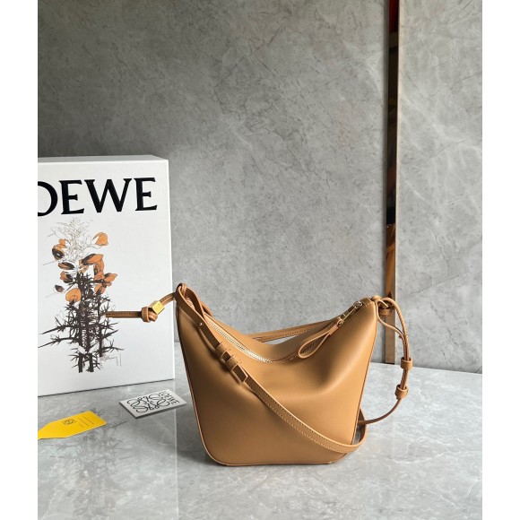 Loewe Mini Hammock Hobo Bag in Light Brown Calfskin Loewe Mini Hammock Hobo Bag in Light Brown Calfskin