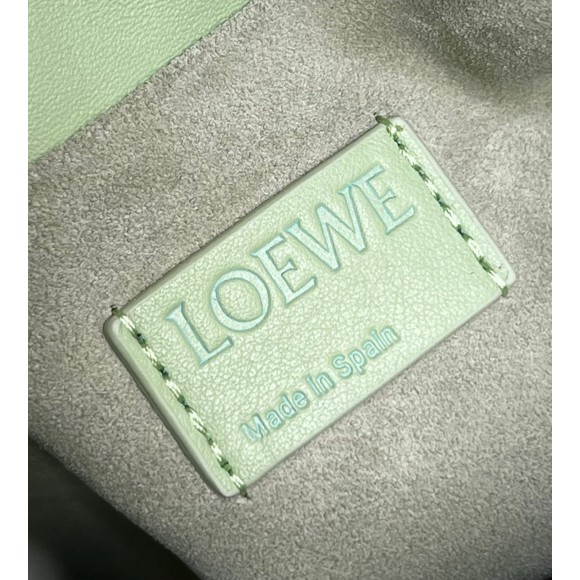 Loewe Flamenco Clutch Bag In Lime Green Leather Loewe Flamenco Clutch Bag In Lime Green Leather