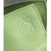 Loewe Flamenco Clutch Bag In Lime Green Leather