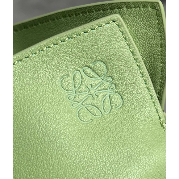 Loewe Flamenco Clutch Bag In Lime Green Leather Loewe Flamenco Clutch Bag In Lime Green Leather