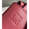 Loewe Mini Gate Dual Bag In Plumrose Calfskin